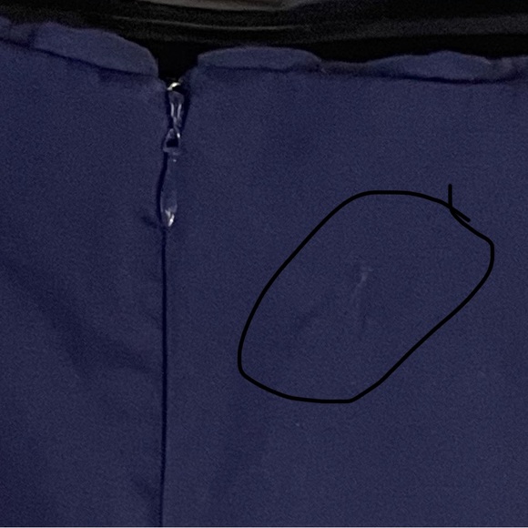 Size 6p J Crew navy sleeveless dress with pockets - Picture 6 of 6